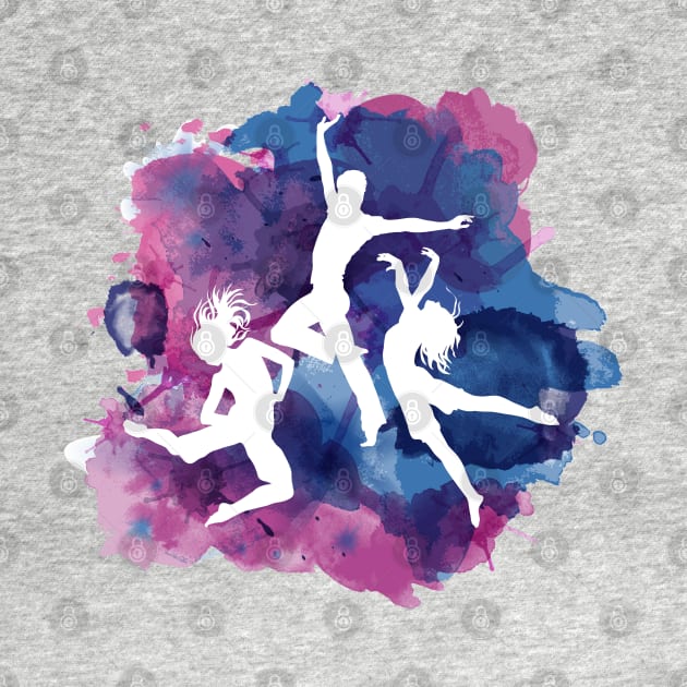 Silhouette Dancing People by Mako Design 